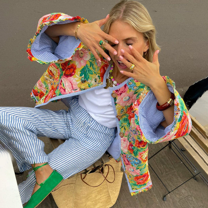 Ivy Manhattan | Elsa Floral Pattern Jacket