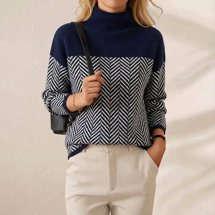 Ivy Manhattan | Cotton Turtleneck Sweater Dark