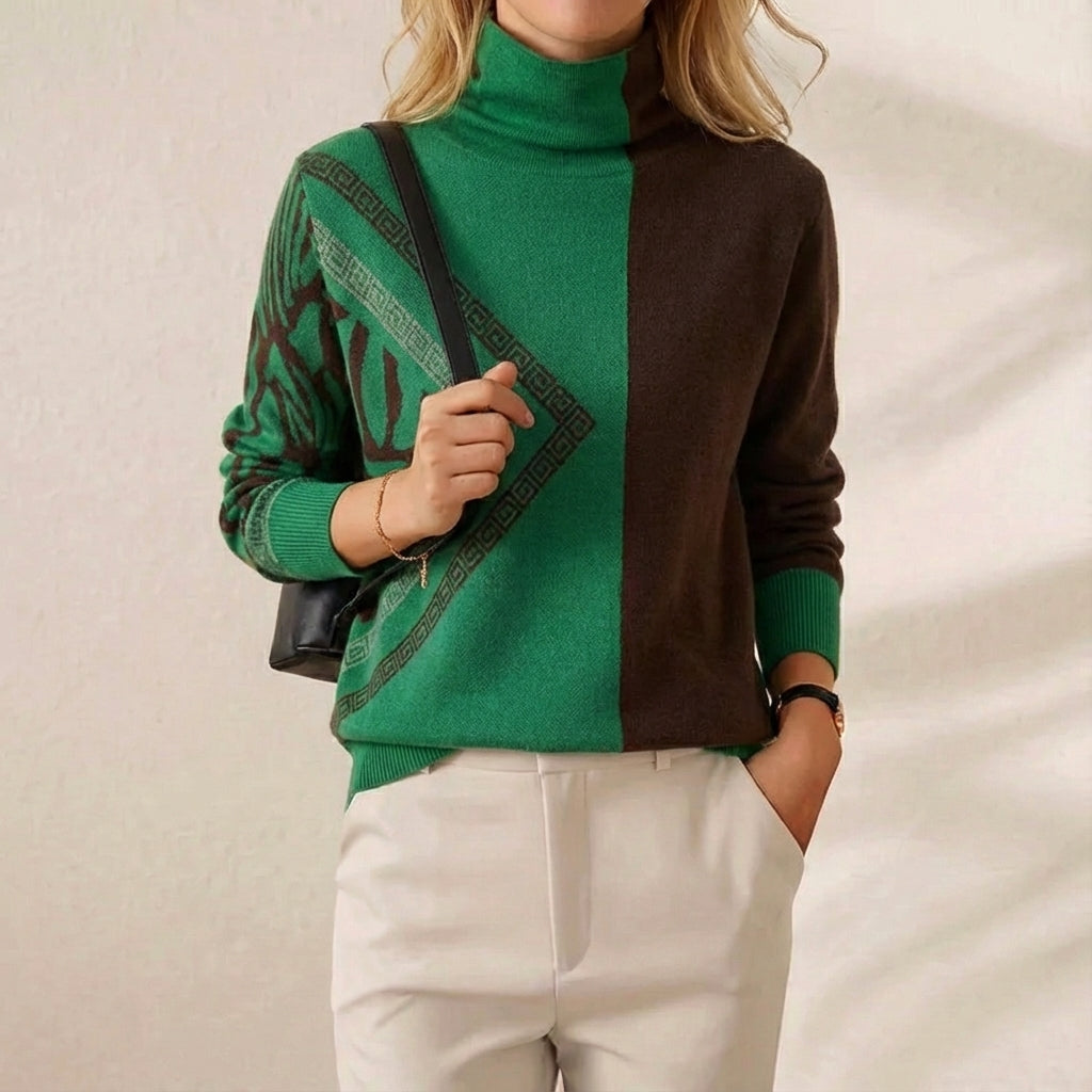 Ivy Manhattan | Cotton Sweater Orange Graphic