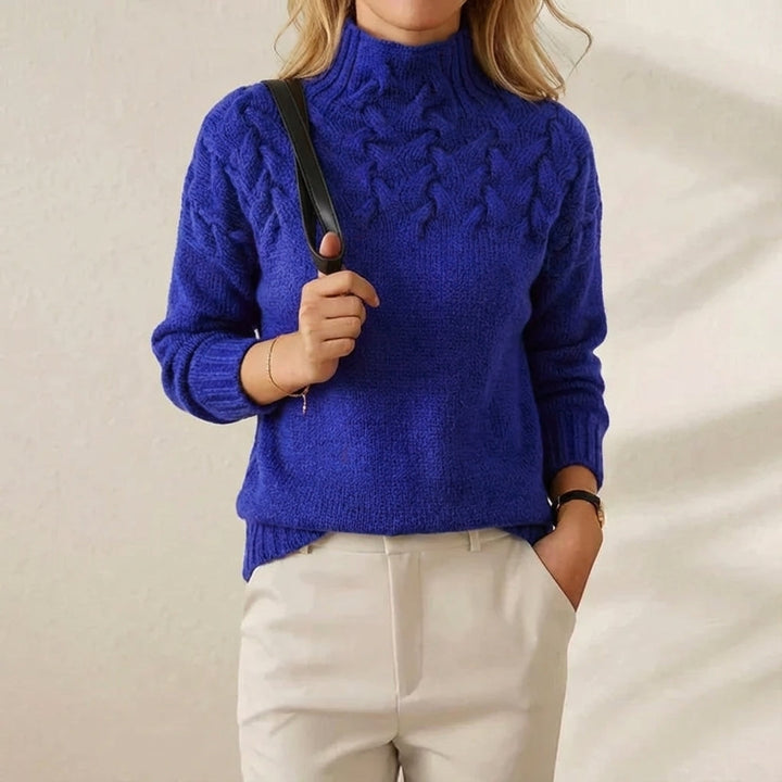 Ivy Manhattan | Cotton Cable Knit Turtleneck