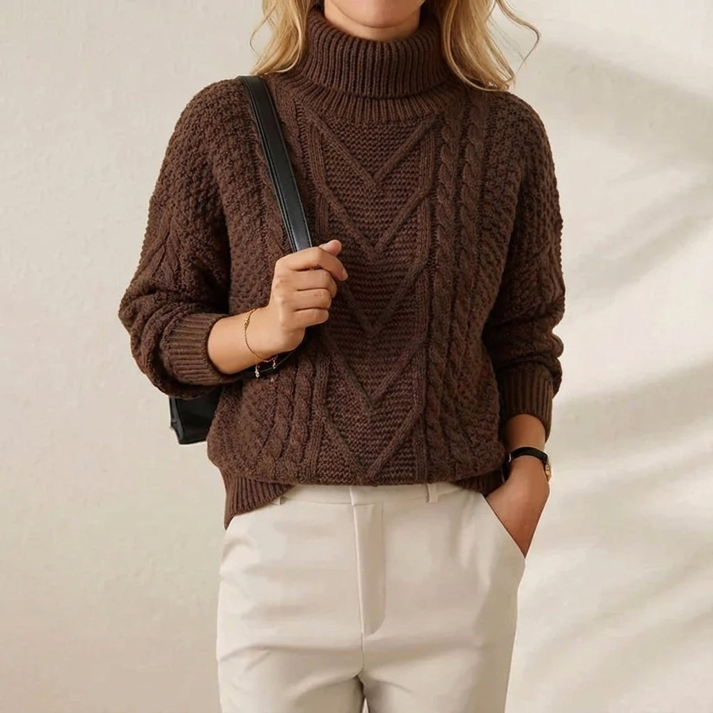 Ivy Manhattan | Cotton Cable Knit Sweater