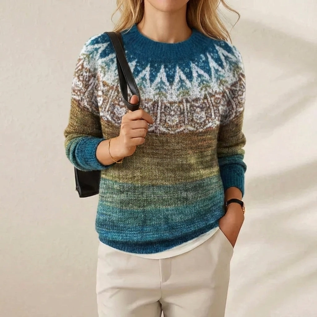 Ivy Manhattan | Cotton Sweater Gradient Nordic