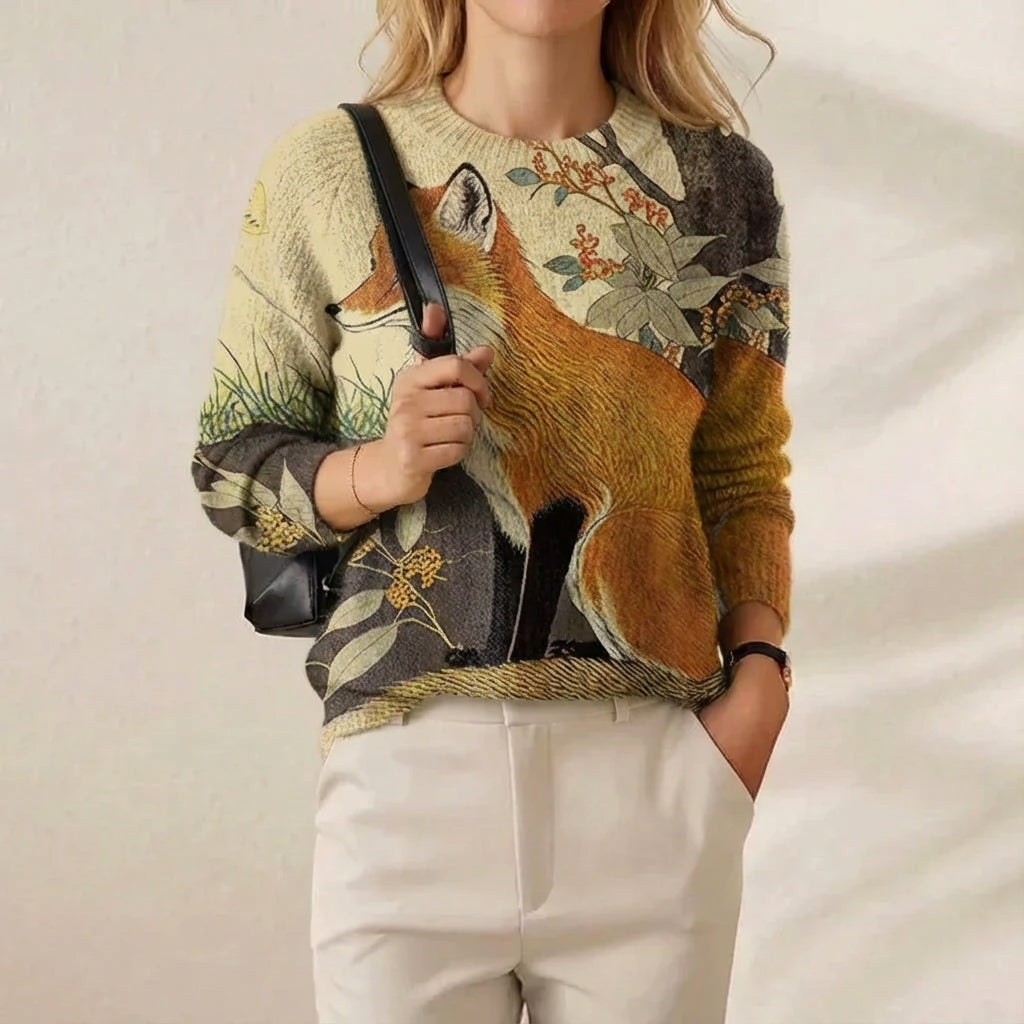 Ivy Manhattan | Cotton Sweater Cream Fox