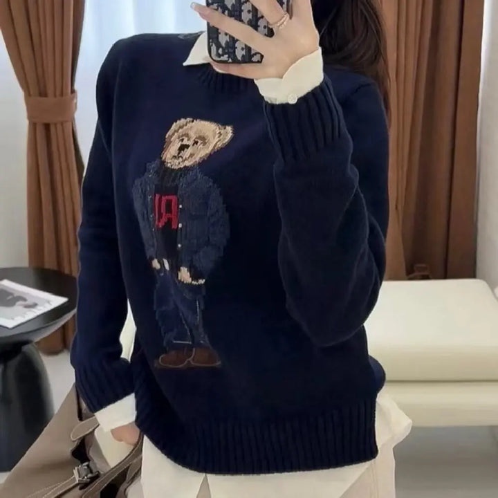Ivy Manhattan | Bear Embroidered Pullover