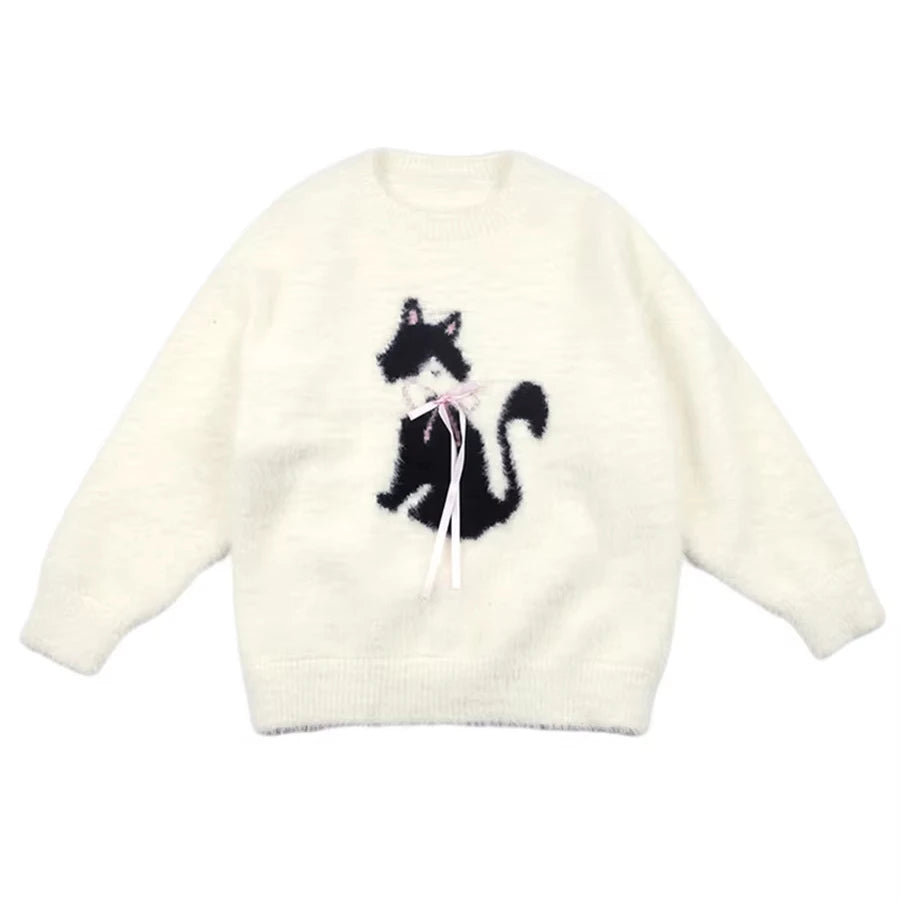 Ivy Manhattan | Cat Jacquard Sweater