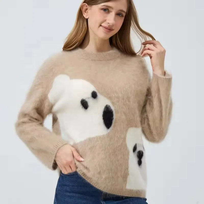Ivy Manhattan | Jacquard Mohair Vintage Pullover