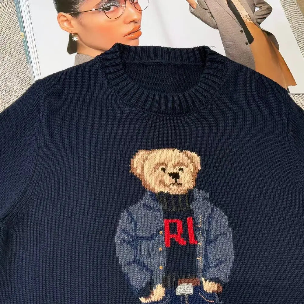 Ivy Manhattan | Bear Embroidered Pullover