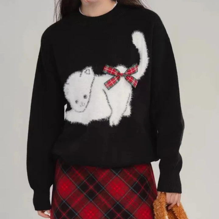 Ivy Manhattan | Cat Bow Sweater
