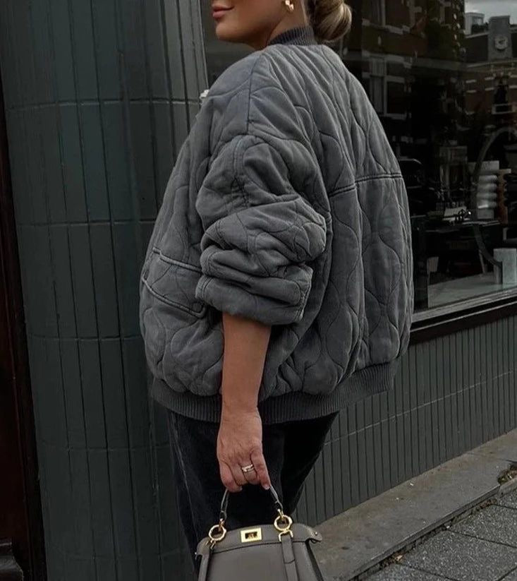 Ivy Manhattan | Ribbed Bomber Jacket