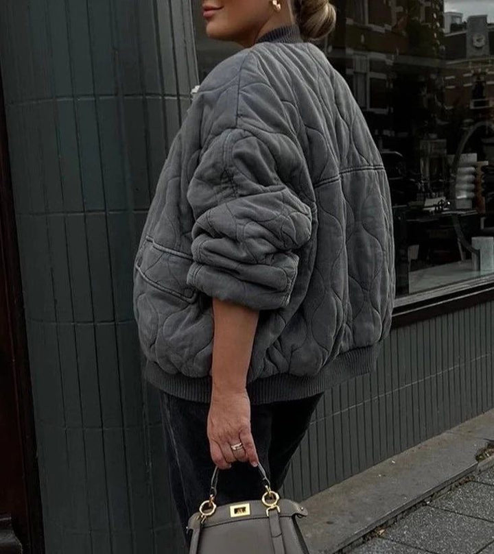 Ivy Manhattan | Ribbed Bomber Jacket