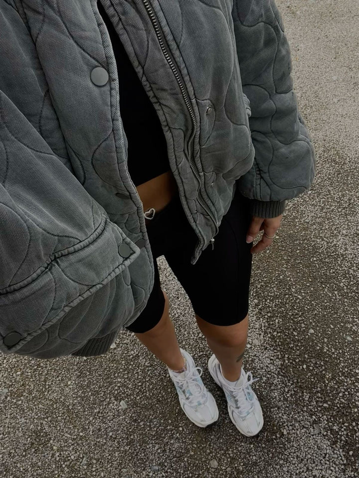 Ivy Manhattan | Ribbed Bomber Jacket