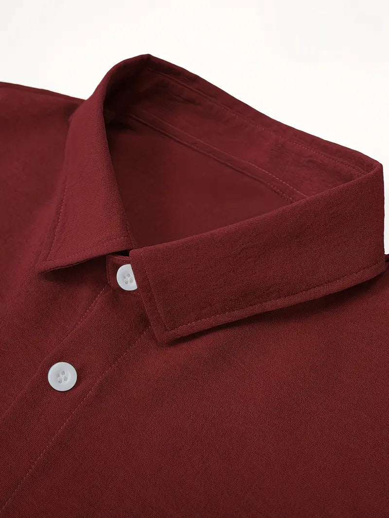 Long Sleeve Classic Fit Shirt for Men | Ideal for the Office and Casual Outings