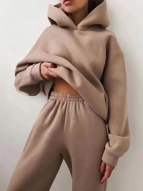 Lucia | Women's Relaxed Fit Hoodie Sweatpants Loungewear Set