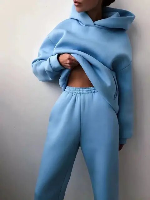 Lucia | Women's Relaxed Fit Hoodie Sweatpants Loungewear Set