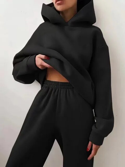 Lucia | Women's Relaxed Fit Hoodie Sweatpants Loungewear Set