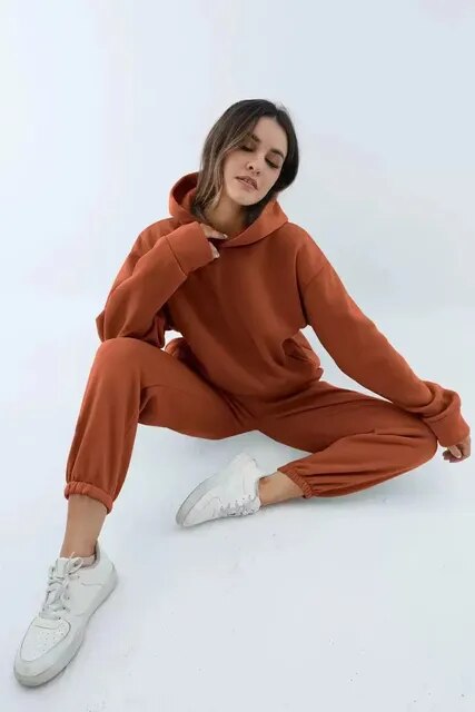Lucia | Women's Relaxed Fit Hoodie Sweatpants Loungewear Set