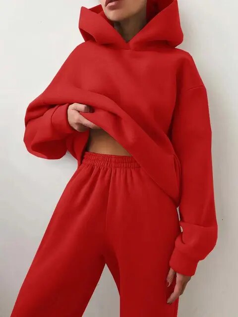 Lucia | Women's Relaxed Fit Hoodie Sweatpants Loungewear Set