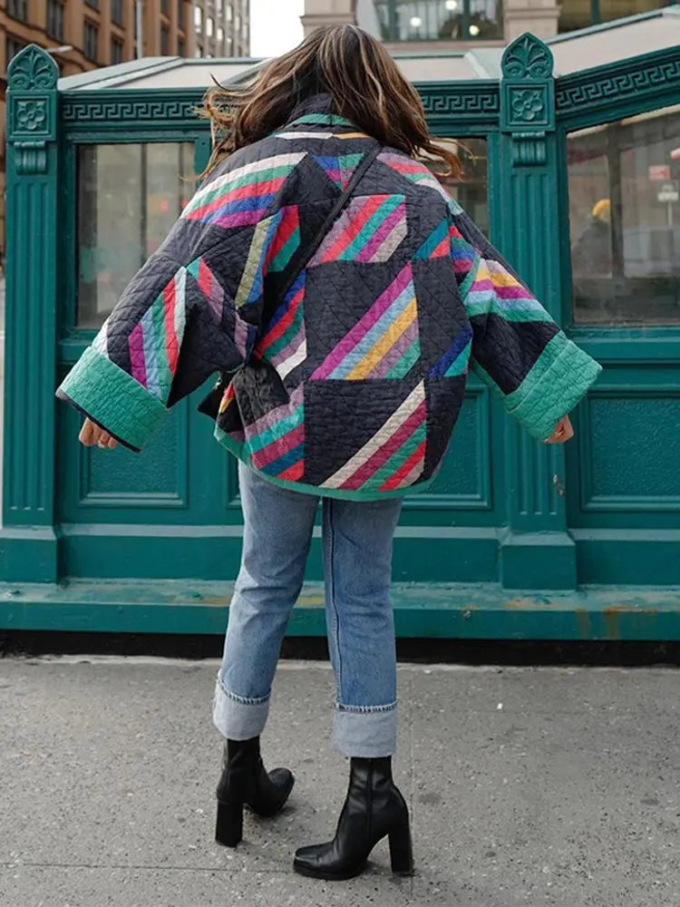 Abigail | Elegant Vintage Bohemian Quilted Jacket for Women