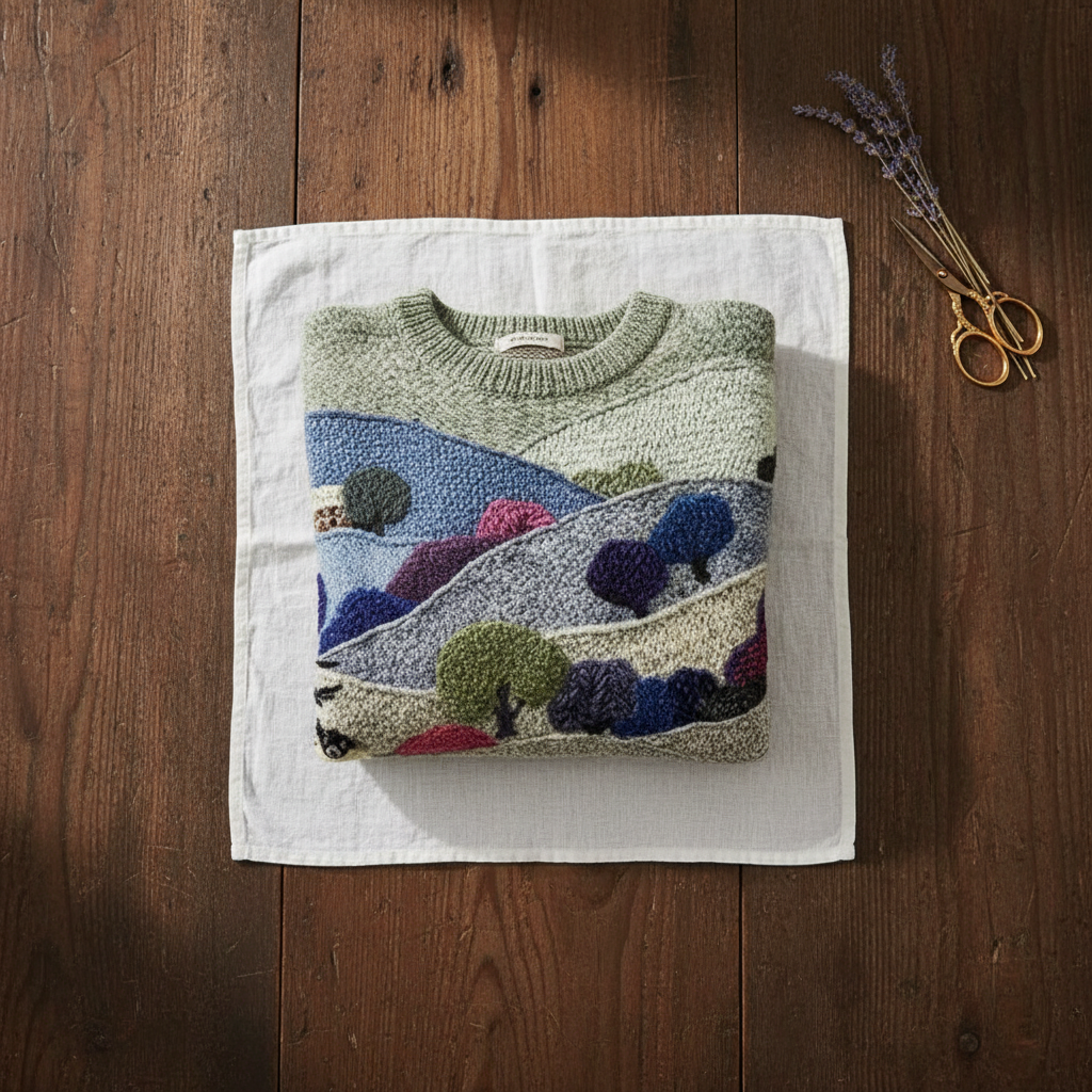 Ivy Manhattan | Cotton Sweater Blue Green