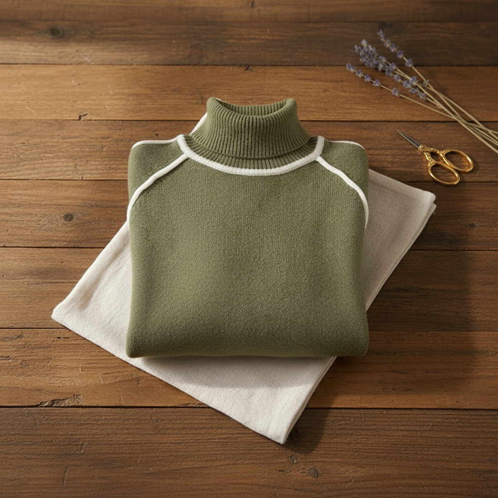 Ivy Manhattan | Cotton Turtleneck Sweater Stripes