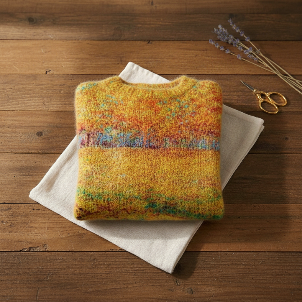 Ivy Manhattan | Cotton Sweater Flower Pattern