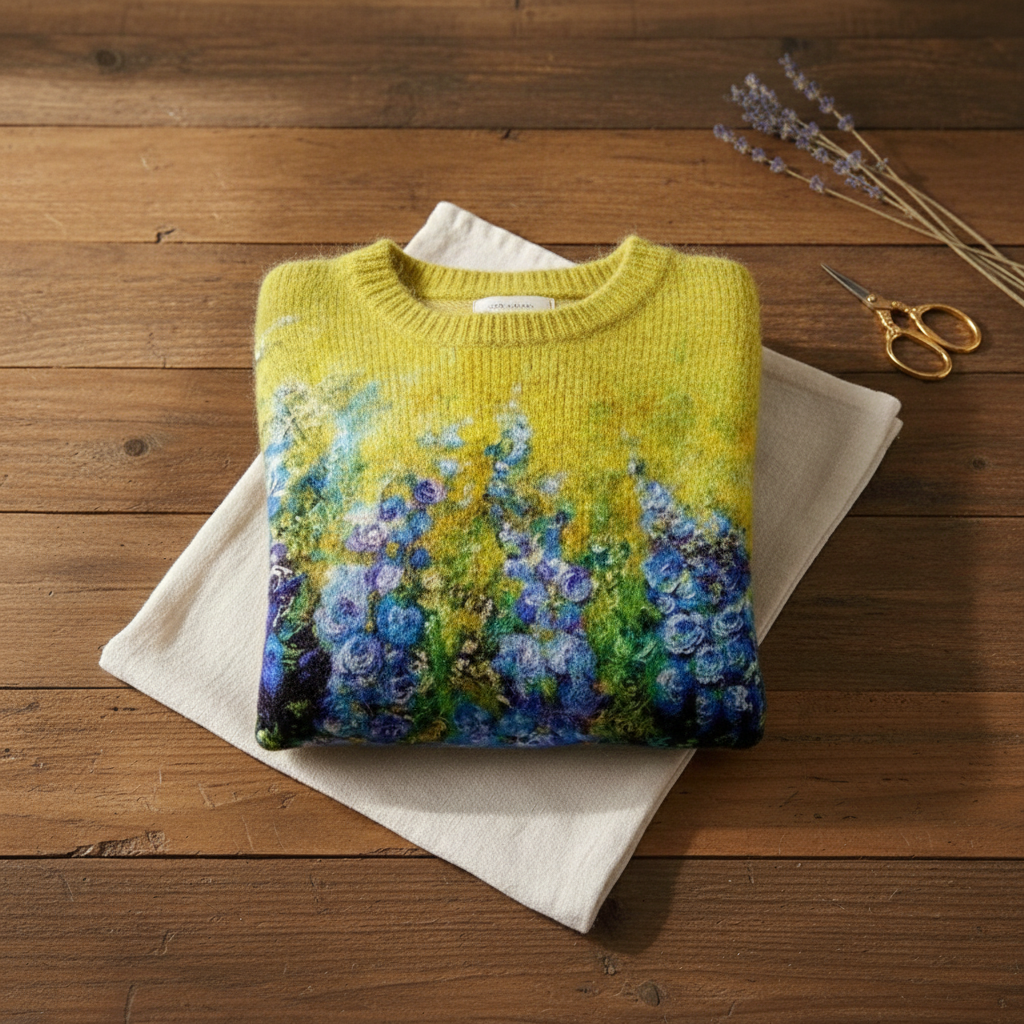 Ivy Manhattan | Cotton Sweater Yellow Floral