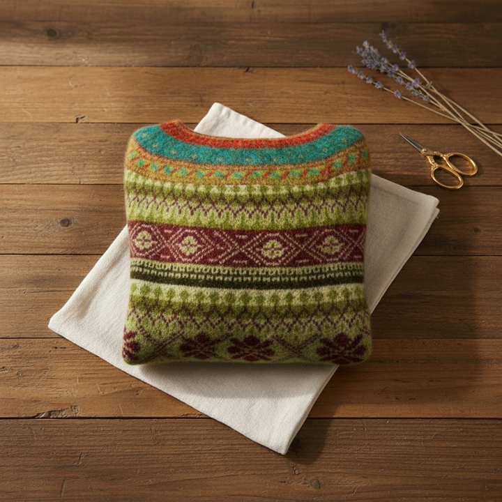 Ivy Manhattan | Dark Cotton Sweater Tribal