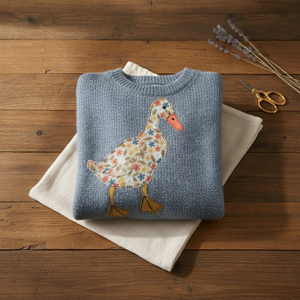 Ivy Manhattan | Cotton Sweater Blue Duck
