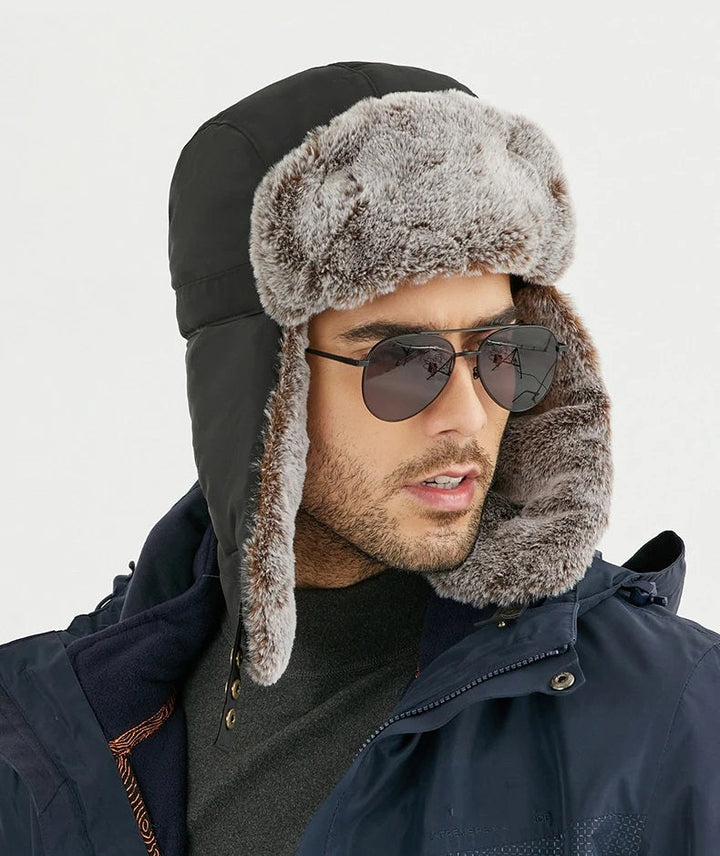 Winter Hat with Ear Covers and Adjustable Size for Adults | Ideal for Outdoor Activities