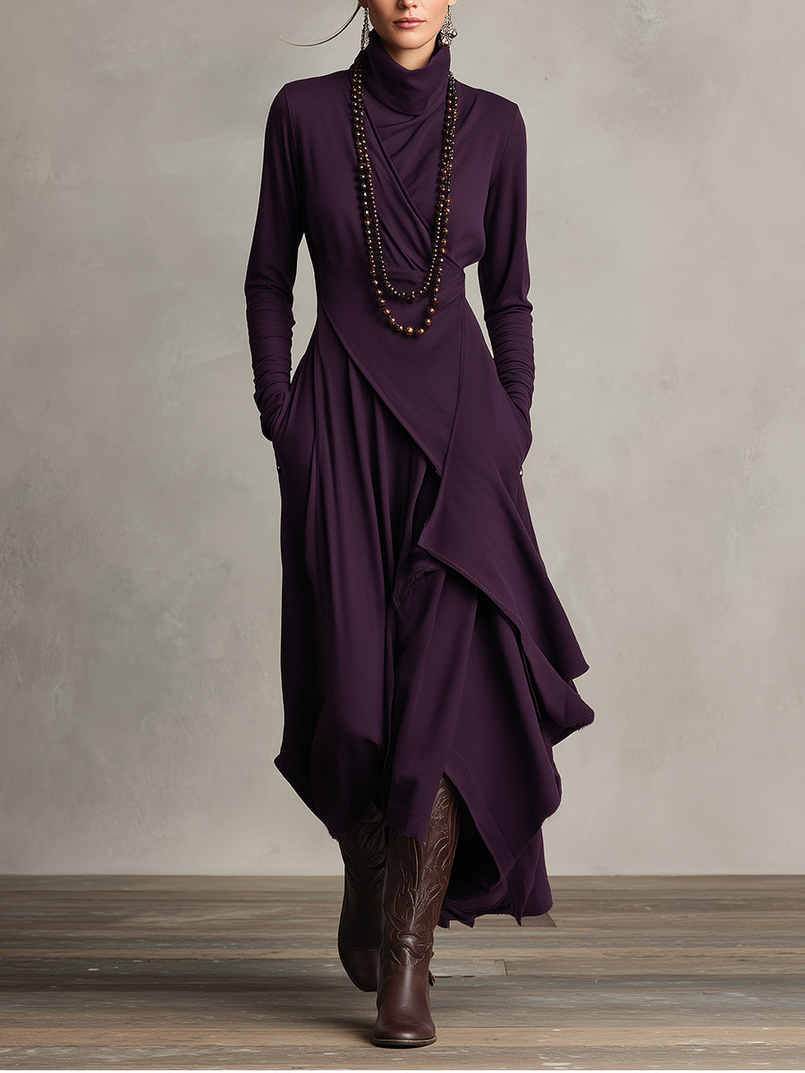 Natalie - Elegant Draped Dress