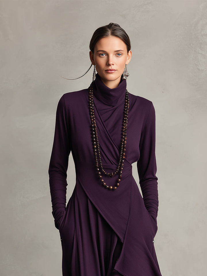 Natalie - Elegant Draped Dress
