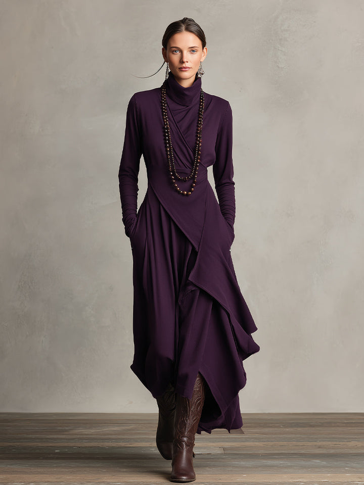 Natalie - Elegant Draped Dress