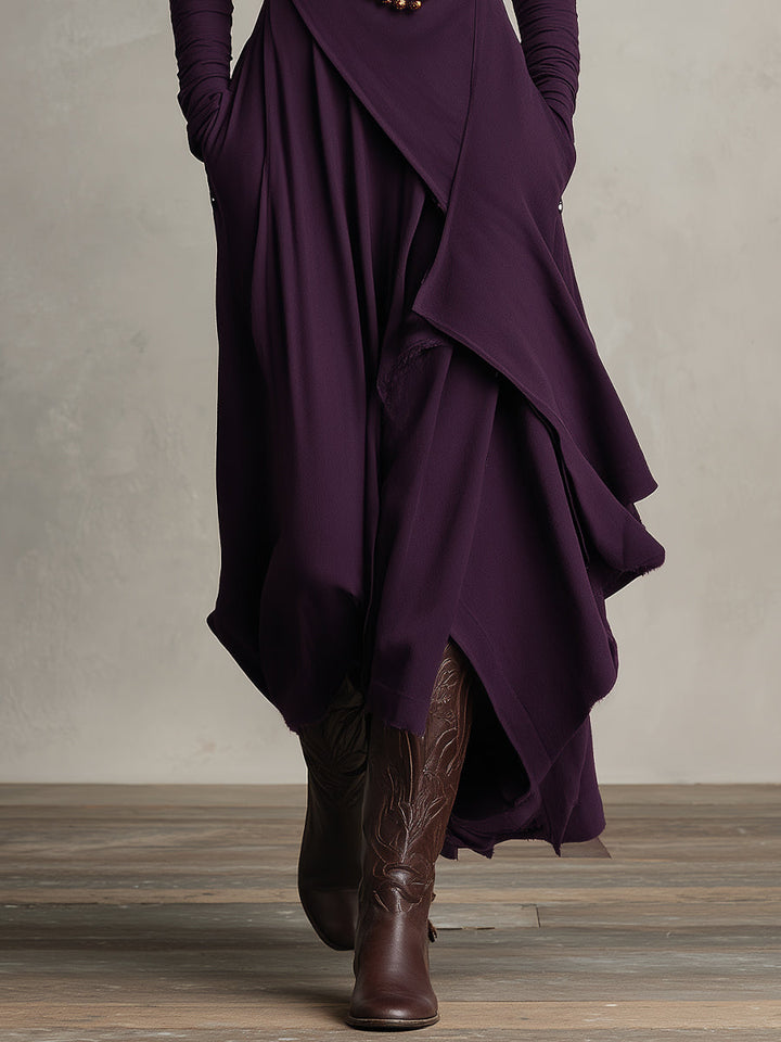 Natalie - Elegant Draped Dress