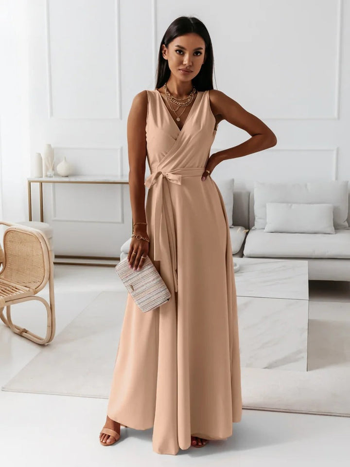Ivy Manhattan | Annabelle Solid Long Dress