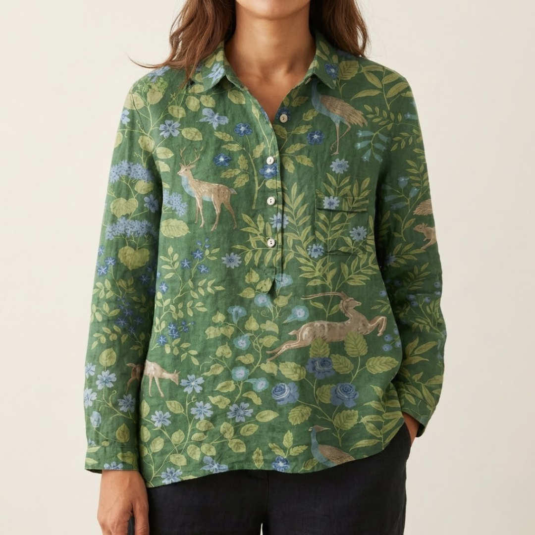 Ivy Manhattan | Linen Patterned Shirt