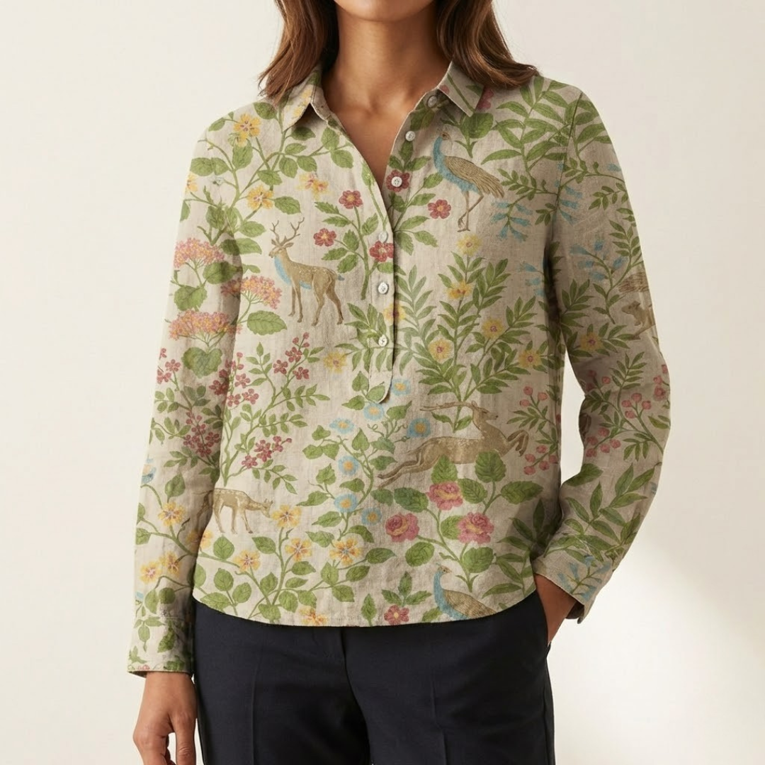 Ivy Manhattan | Linen Patterned Shirt