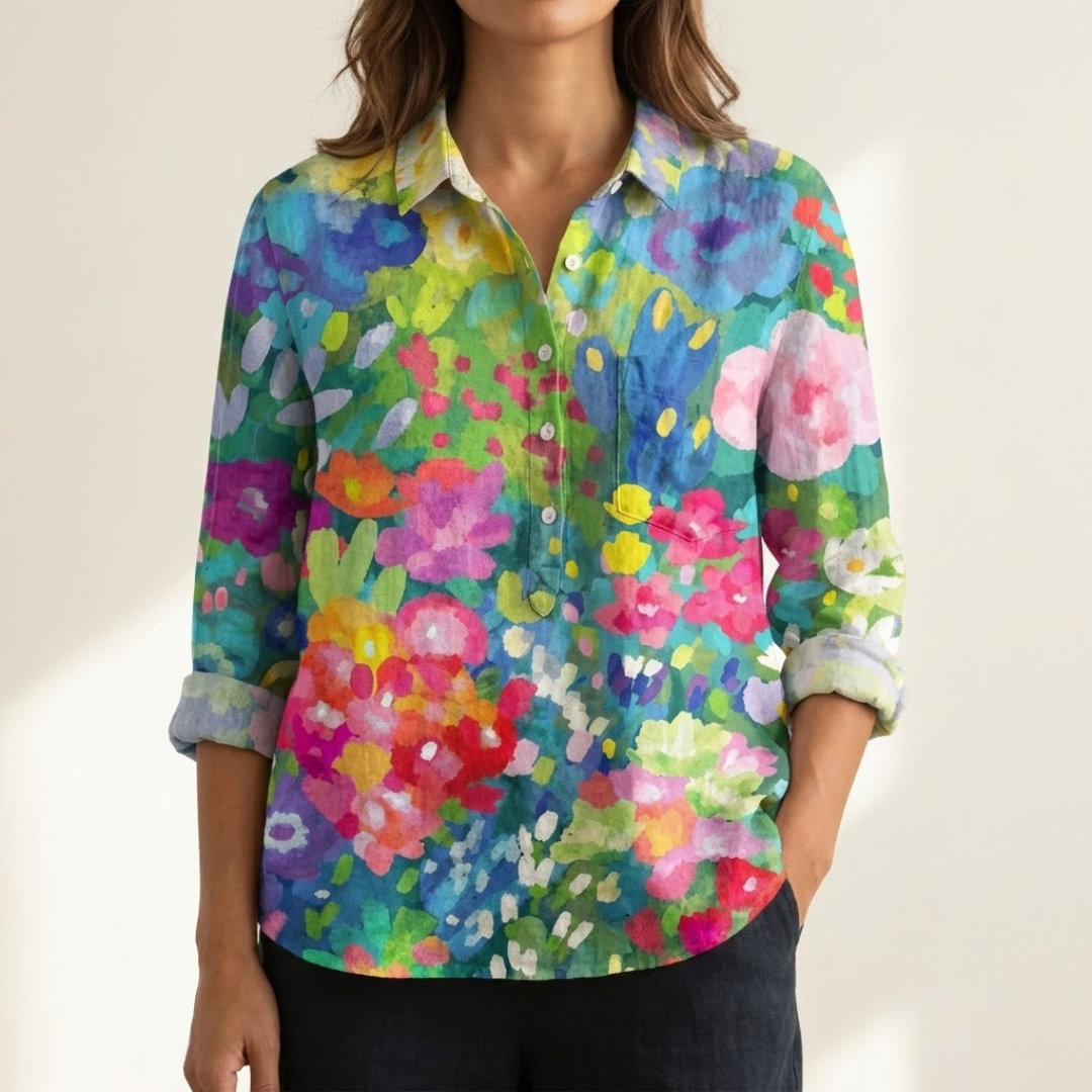 Ivy Manhattan | Linen Patterned Shirt