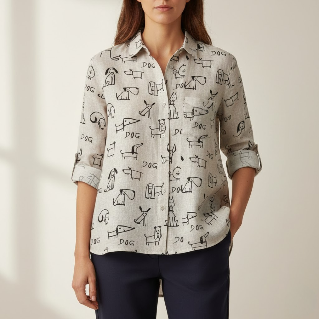 Ivy Manhattan | Linen Patterned Shirt