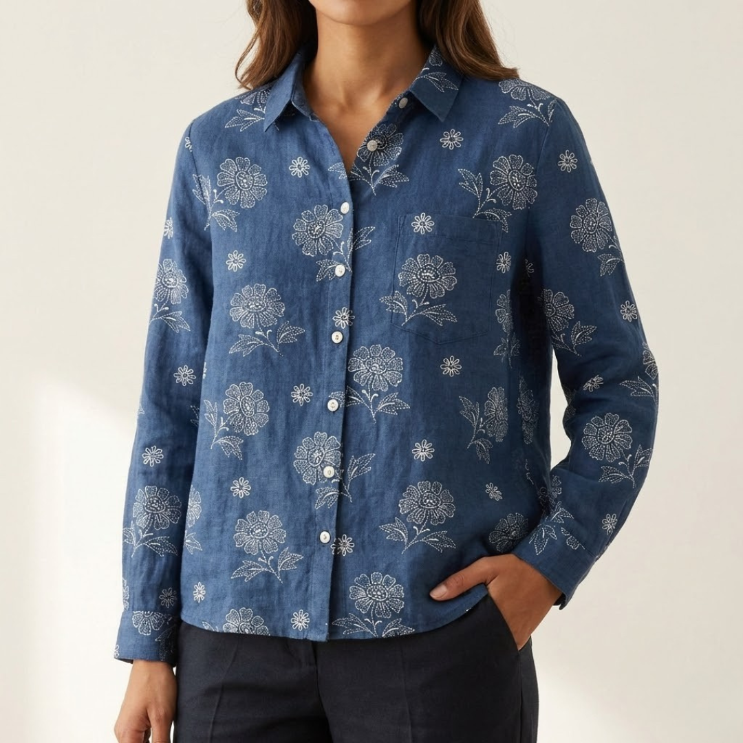 Ivy Manhattan | Linen Patterned Shirt