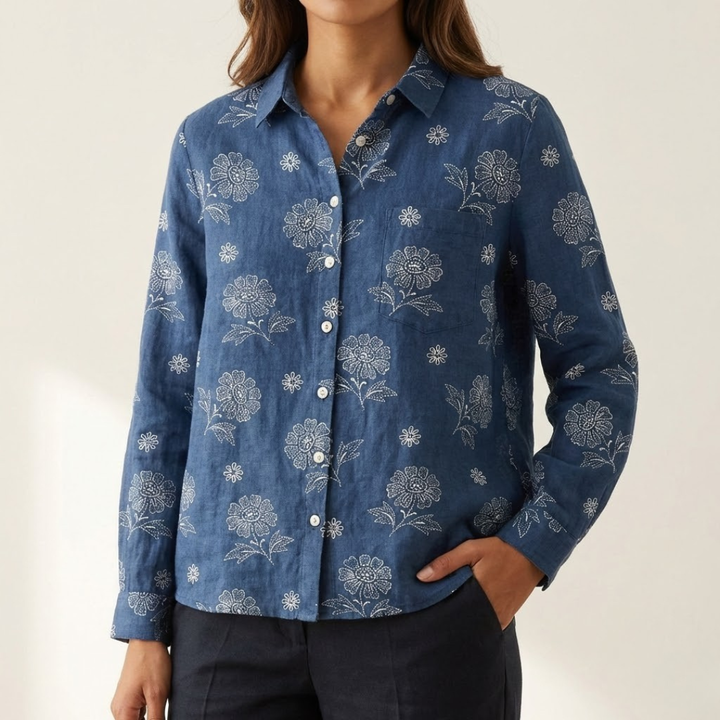 Ivy Manhattan | Linen Patterned Shirt