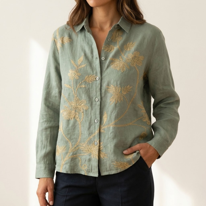 Ivy Manhattan | Linen Patterned Shirt
