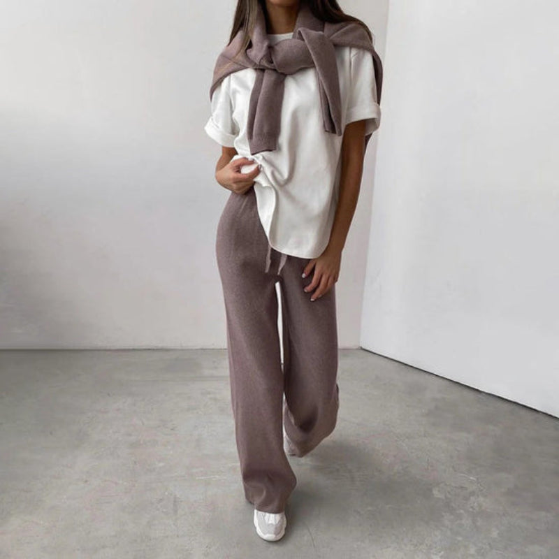 Belinda | Women's Wide Leg Two-Piece Set