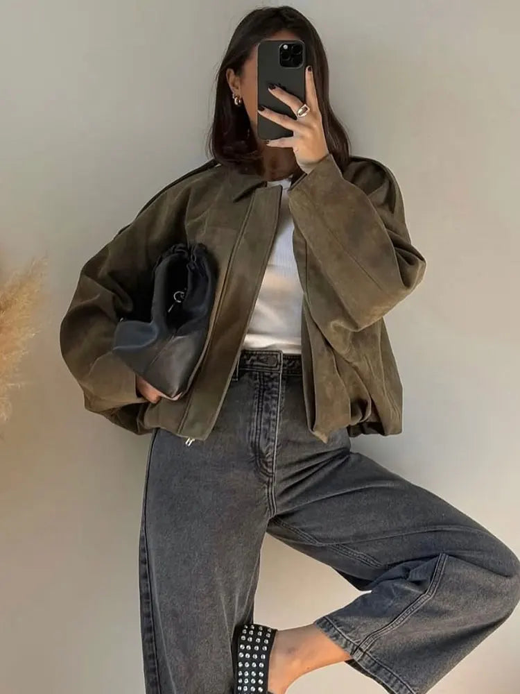 Malia | Stylish Green Transition Jacket for Women