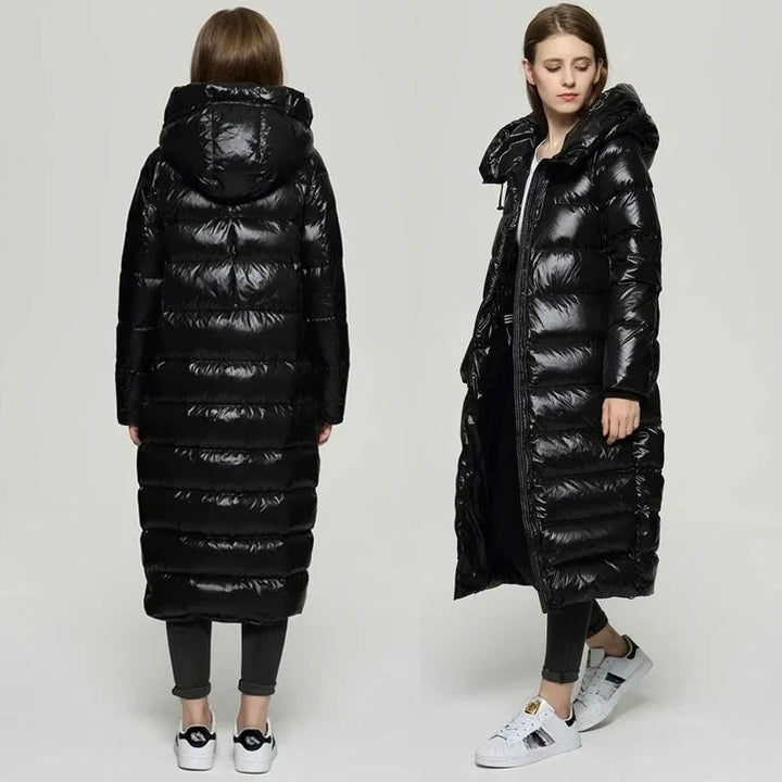Elouane | Elegant Long Down Jacket for Women