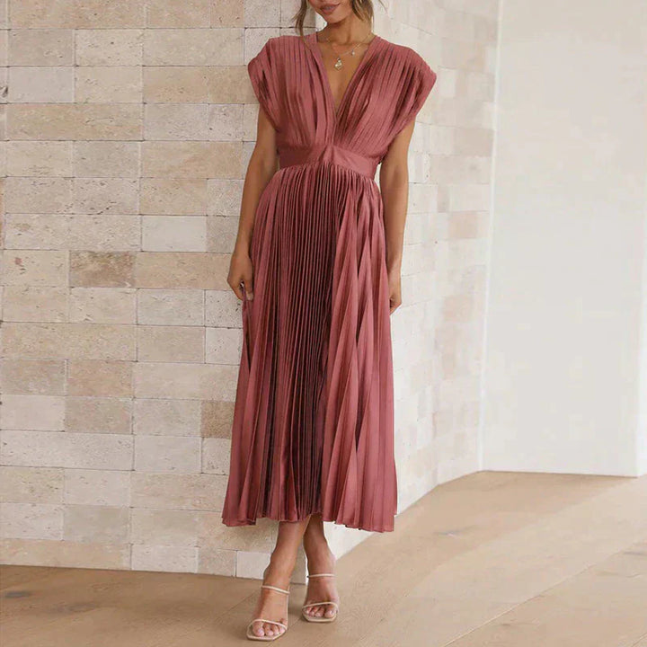 Ivy Manhattan | Denise Elegant Pleated Dresses