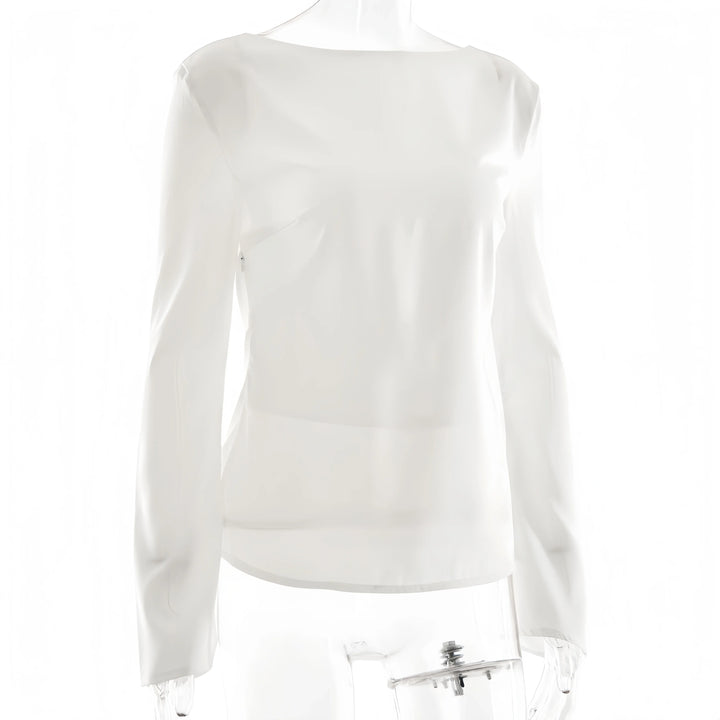 Ivy Manhattan | Satin Long-Sleeve Top
