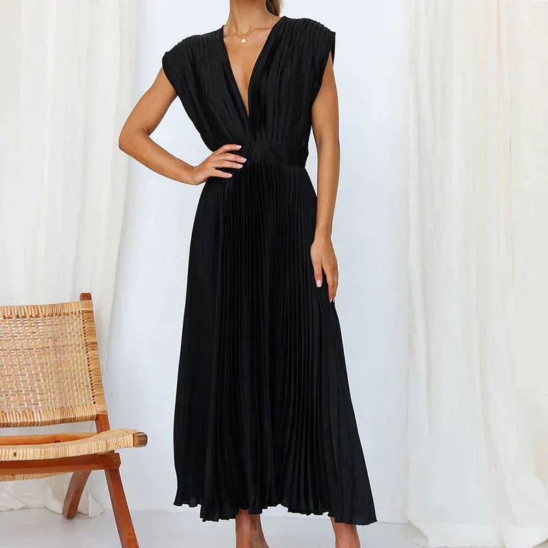 Ivy Manhattan | Denise Elegant Pleated Dresses