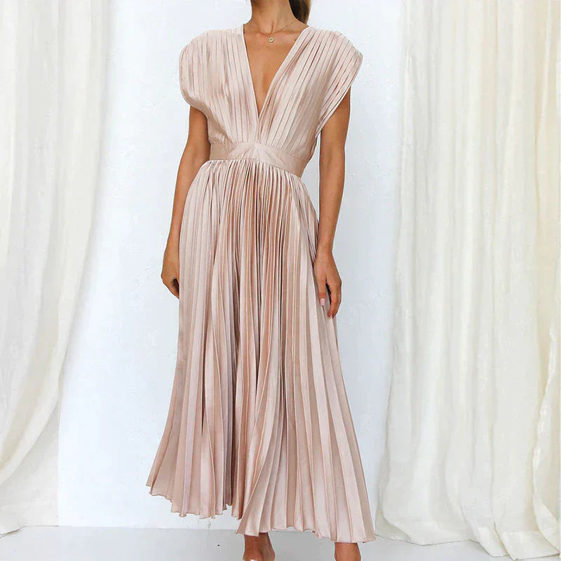 Ivy Manhattan | Denise Elegant Pleated Dresses
