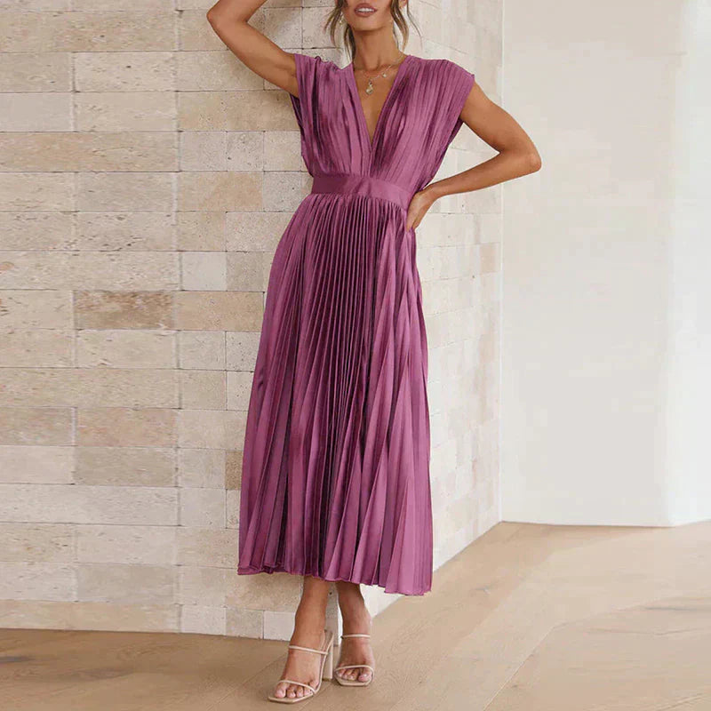 Ivy Manhattan | Denise Elegant Pleated Dresses