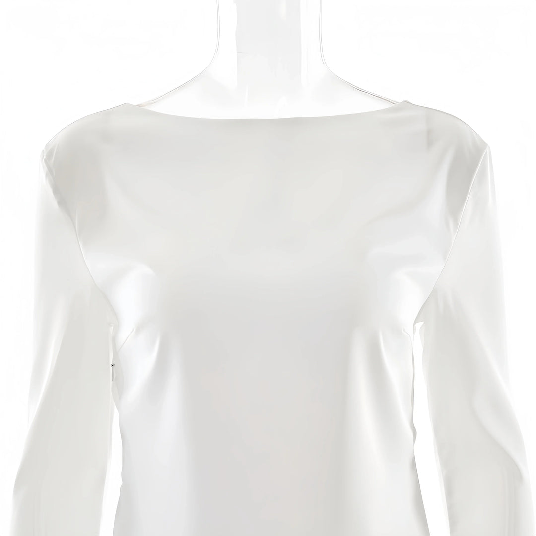Ivy Manhattan | Satin Long-Sleeve Top